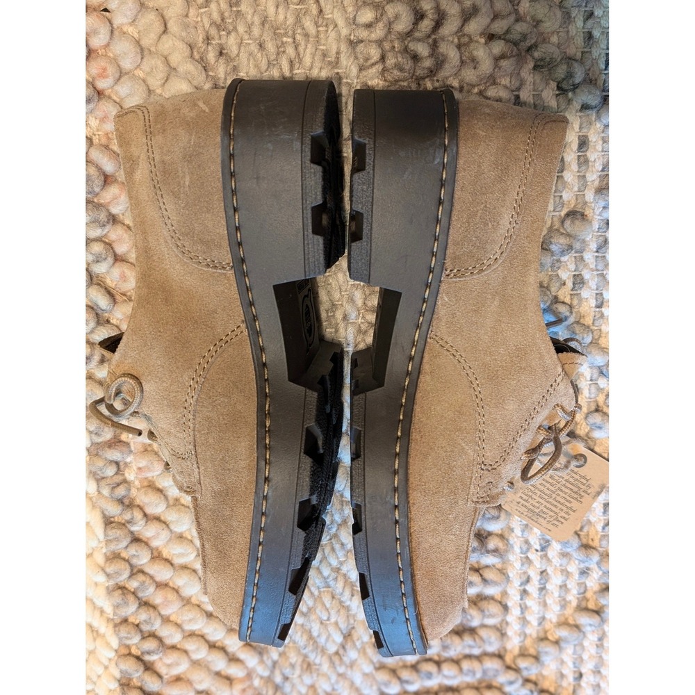 NEW Born Corby Taupe Suede Oxford Shoes Lug Sole Lace Up Tan Womens 7M - Picture 6 of 11